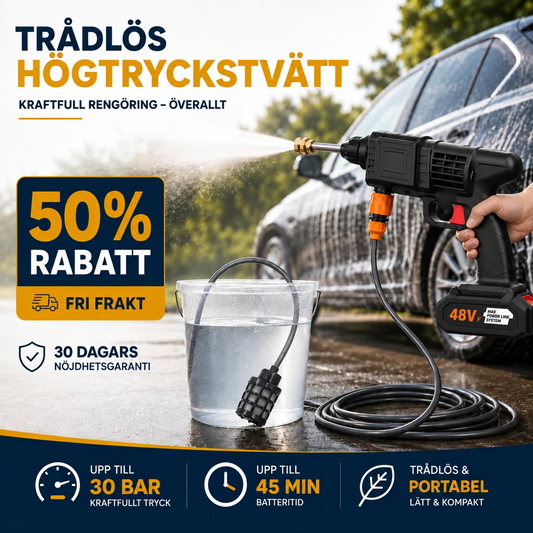 PowerWash™ – Tvätta var du vill, helt utan vattenanslutning