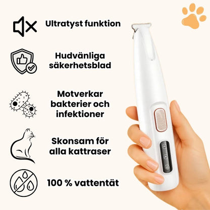 PurrTrim™ Stressfri & Säker Trimning för Känsliga Katter