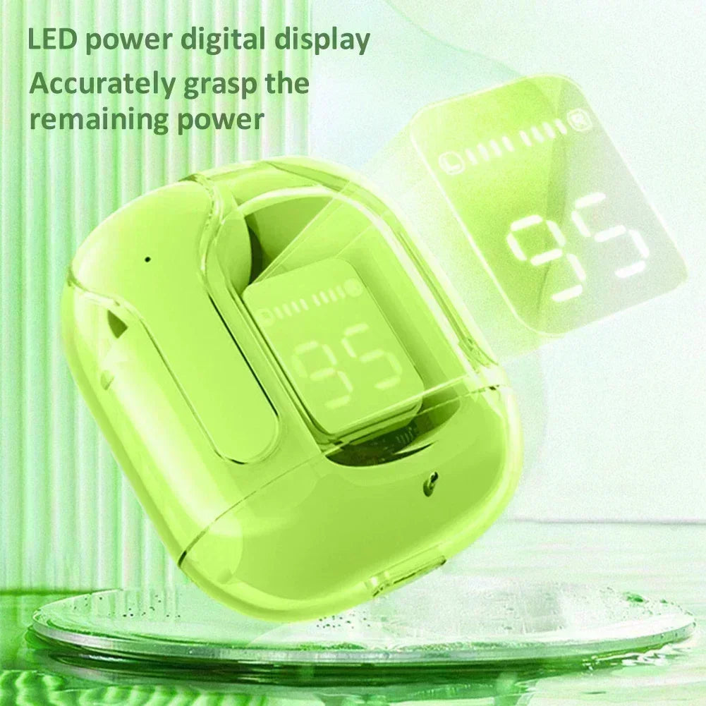 CrystalPods™ - Kristallklart ljud möter futuristisk transparent design 1+1 GRATIS