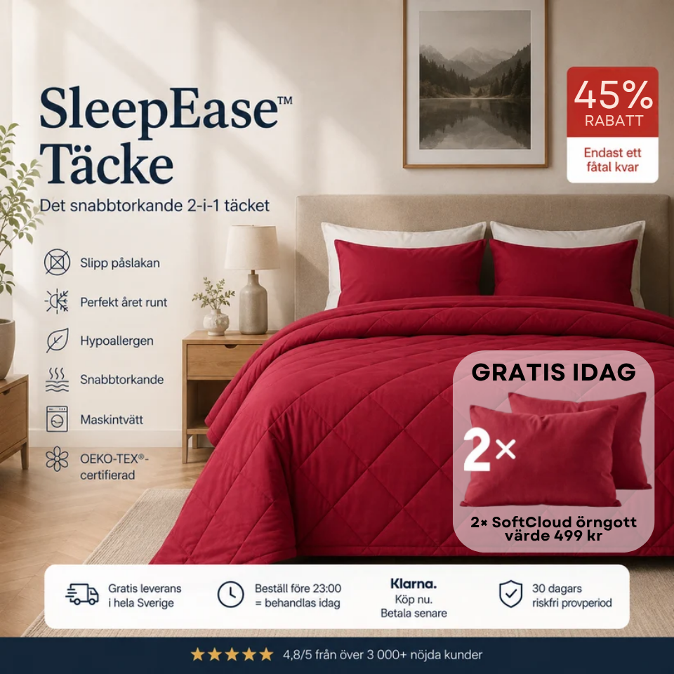 SleepEase™ Täcke – Det snabbtorkande 2-i-1 täcket