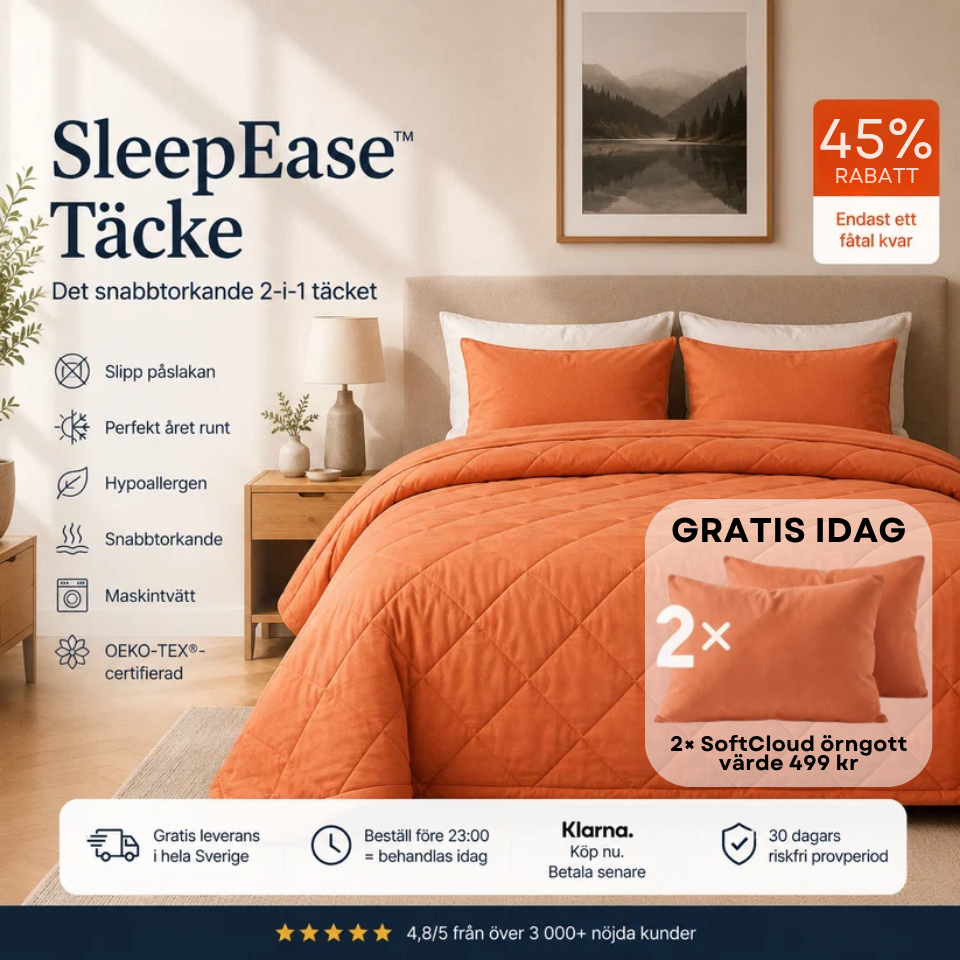 SleepEase™ Täcke – Det snabbtorkande 2-i-1 täcket