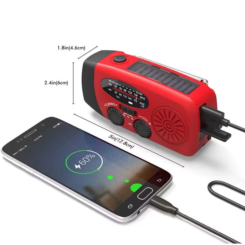 StormGuard™ Nödradio – Radio, Lampa & Krisberedskap i Ett