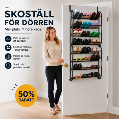 ShoeKeeper™ – Smart skoförvaring över dörren – plats för upp till 36 par skor
