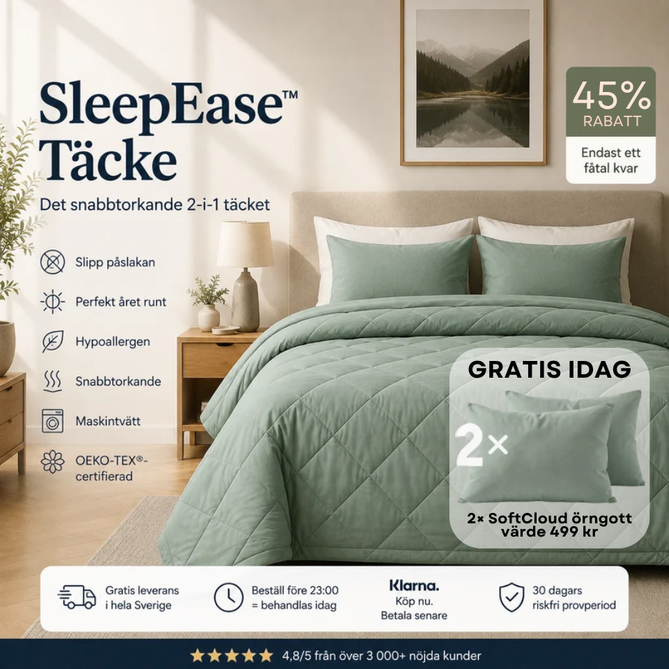 SleepEase™ Täcke – Det snabbtorkande 2-i-1 täcket