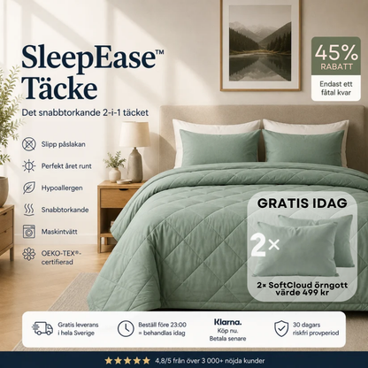 SleepEase™ Täcke – Det snabbtorkande 2-i-1 täcket