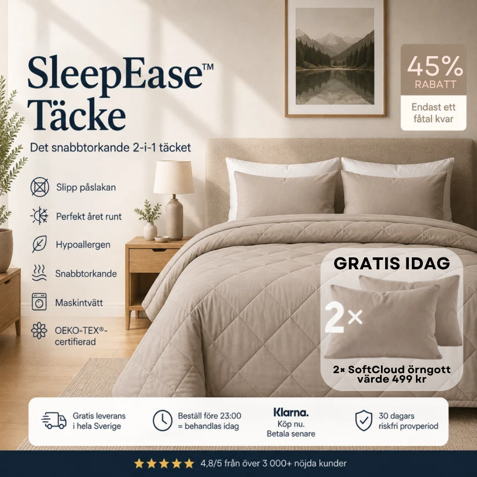 SleepEase™ Täcke – Det snabbtorkande 2-i-1 täcket