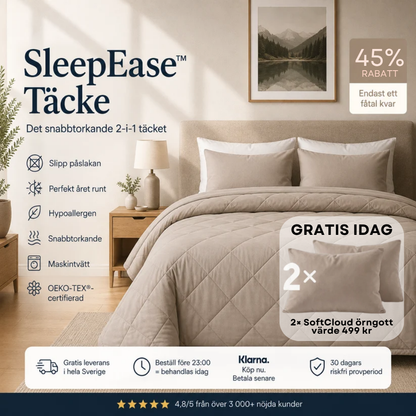 SleepEase™ Täcke – Det snabbtorkande 2-i-1 täcket