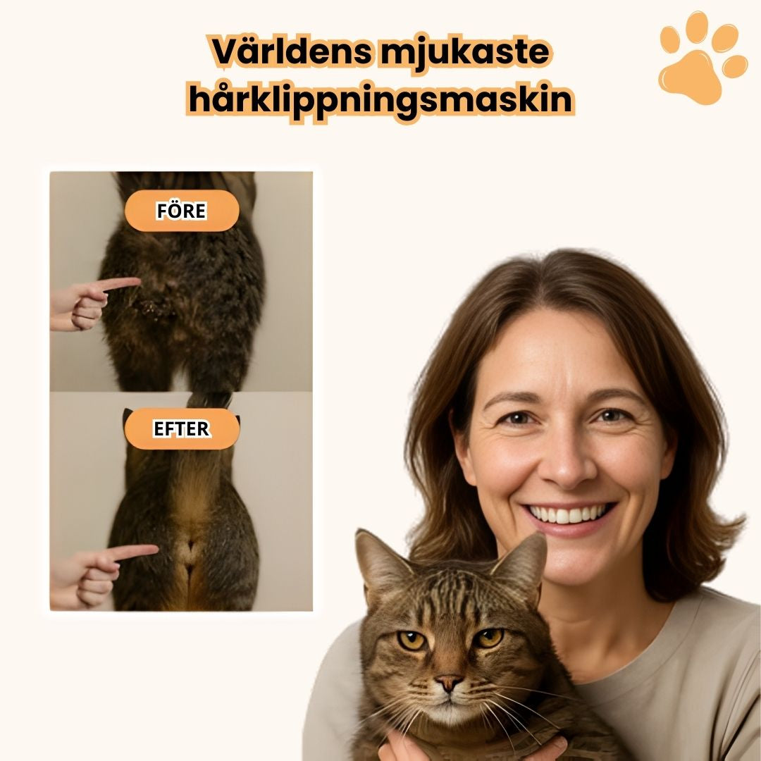 PurrTrim™ Stressfri & Säker Trimning för Känsliga Katter