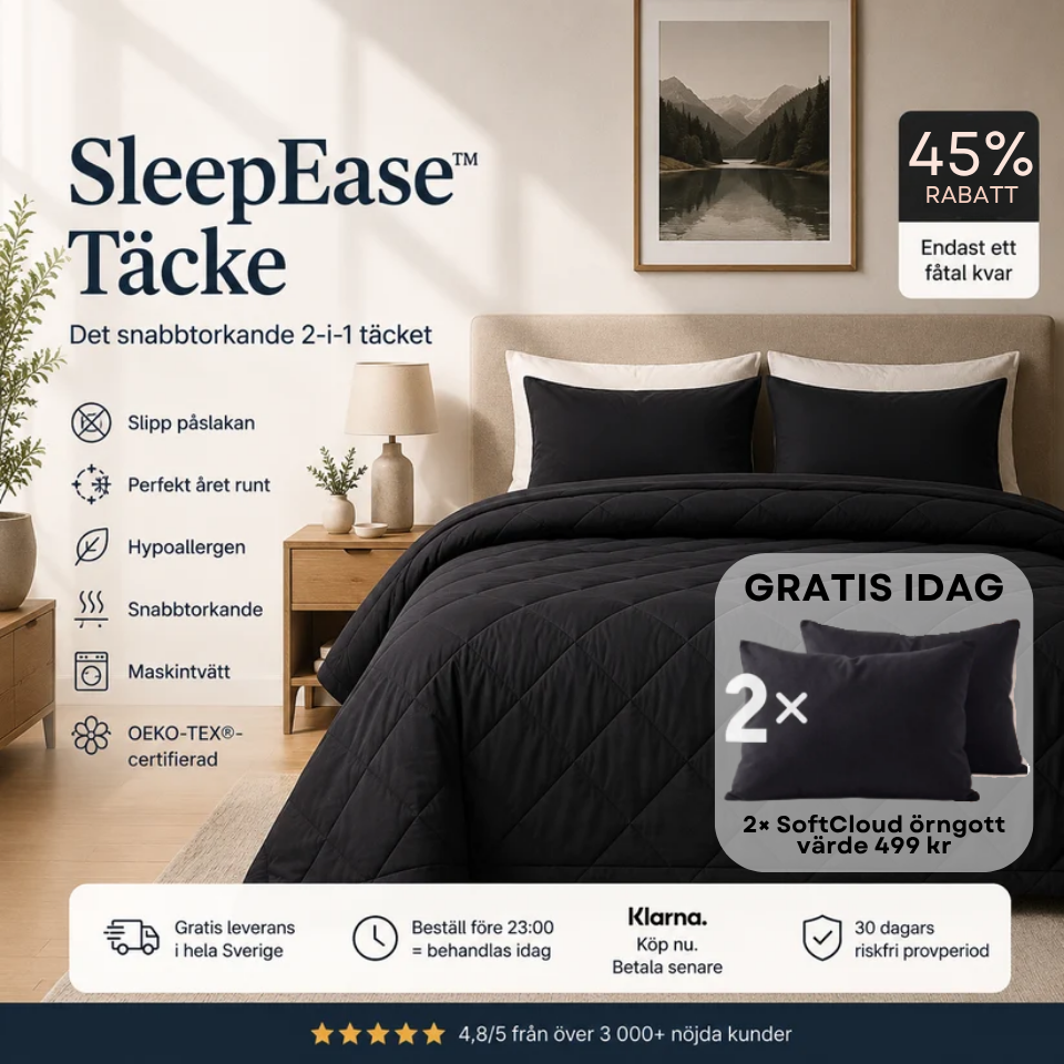 SleepEase™ Täcke – Det snabbtorkande 2-i-1 täcket