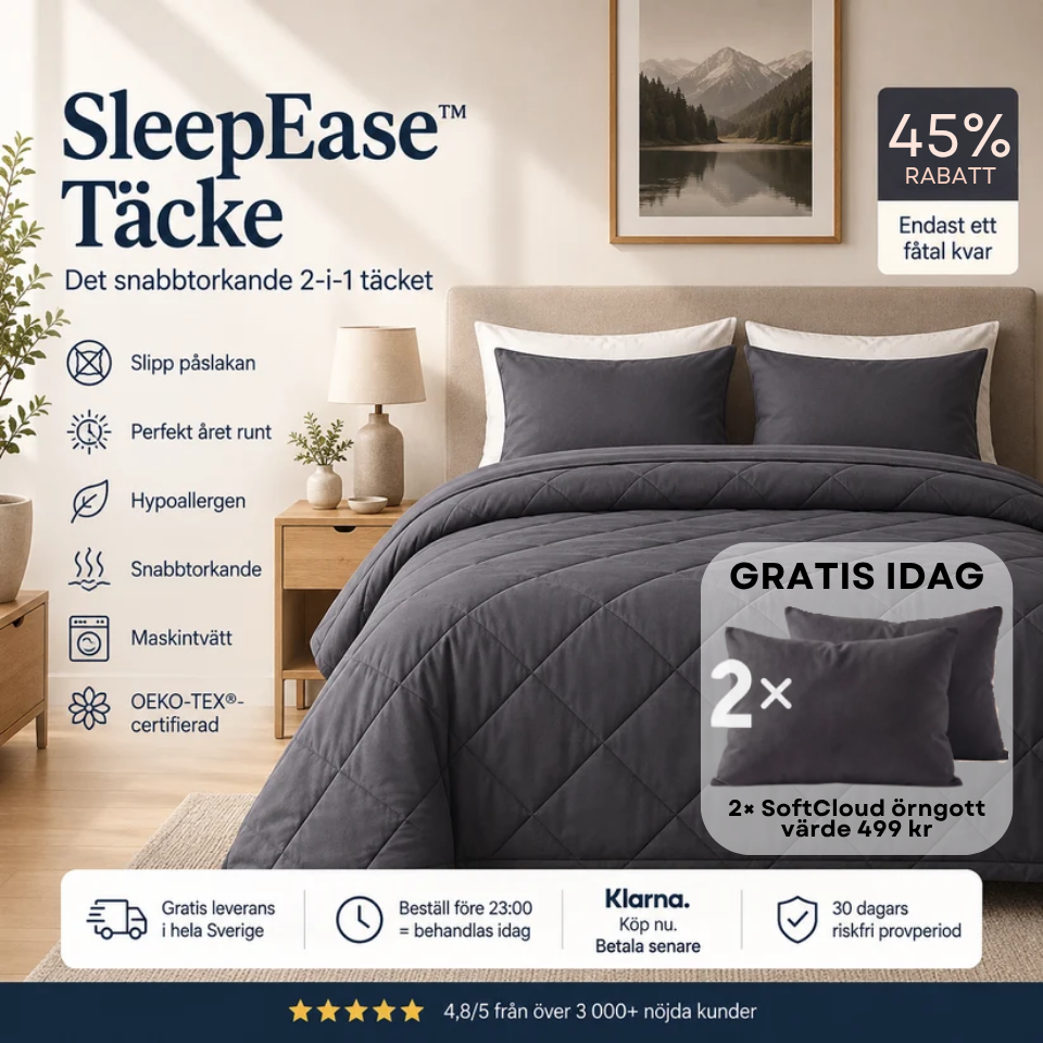 SleepEase™ Täcke – Det snabbtorkande 2-i-1 täcket