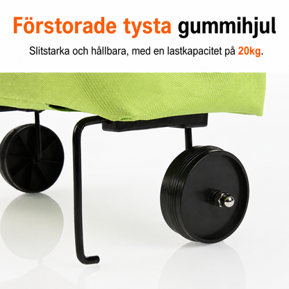 CarryGo™ - Hopfällbar 2-i-1 Shoppingväska med Hjul
