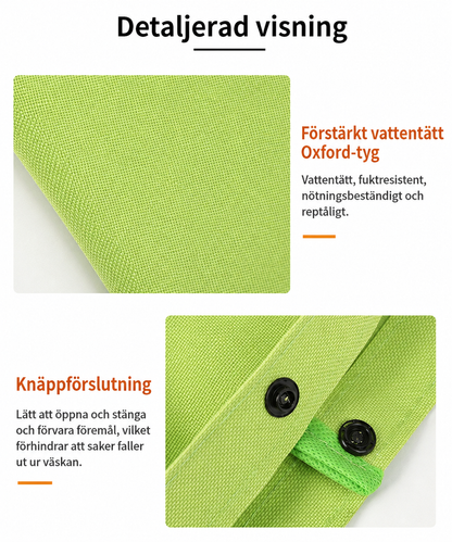 CarryGo™ - Hopfällbar 2-i-1 Shoppingväska med Hjul