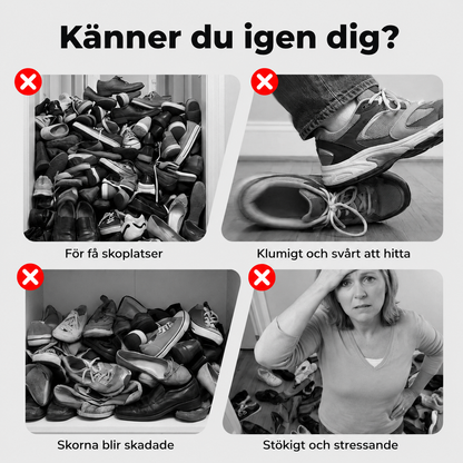ShoeKeeper™ – Smart skoförvaring över dörren – plats för upp till 36 par skor