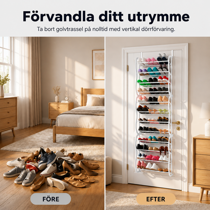 ShoeKeeper™ – Smart skoförvaring över dörren – plats för upp till 36 par skor