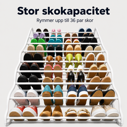 ShoeKeeper™ – Smart skoförvaring över dörren – plats för upp till 36 par skor