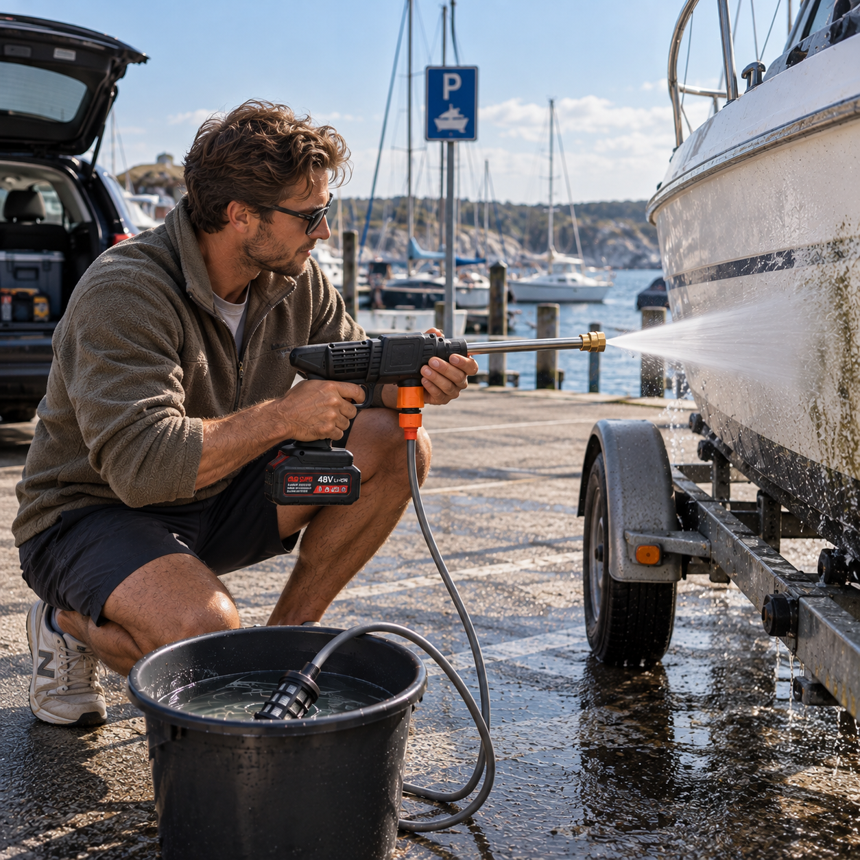 PowerWash™ – Tvätta var du vill, helt utan vattenanslutning