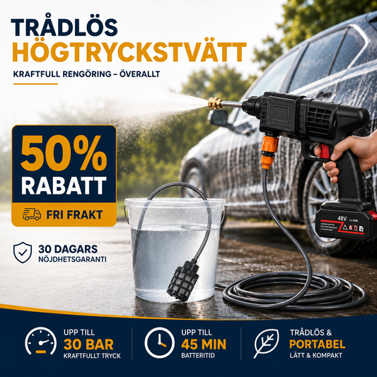PowerWash™ – Tvätta var du vill, helt utan vattenanslutning