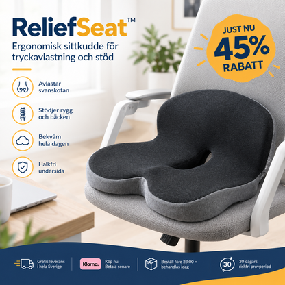 ReliefSeat™ — Ergonomisk sittkudde för tryckavlastning och stöd