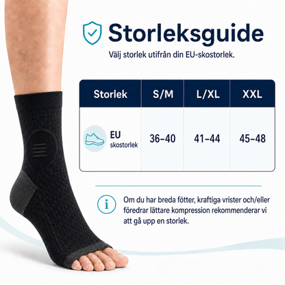 ReliefStep™ – Stöd som Lindrar Trötta & Svullna Fötter