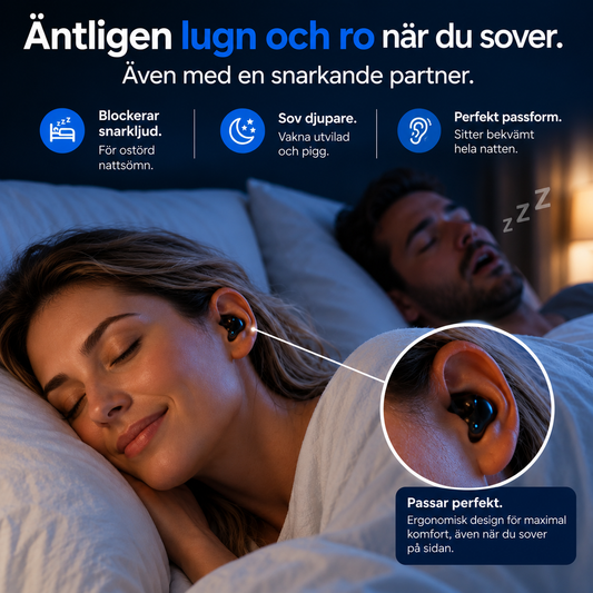 NoiseAway™ Ljuddämpande Öronproppar – Blockerar Snarkningar & Störande Ljud