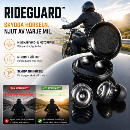 RideGuard™ – Justerbart høreværn til motorcykel.