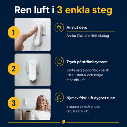 PureFlow™ Luftjonisator - Renare luft för ett friskare hem – på bara 30 minuter