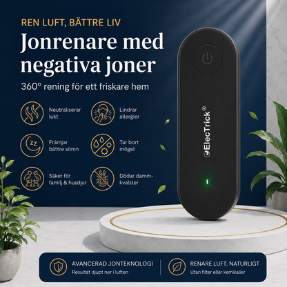 PureFlow™ Luftjonisator - Renare luft för ett friskare hem – på bara 30 minuter