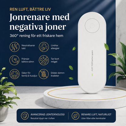 PureFlow™ Luftjonisator - Renare luft för ett friskare hem – på bara 30 minuter