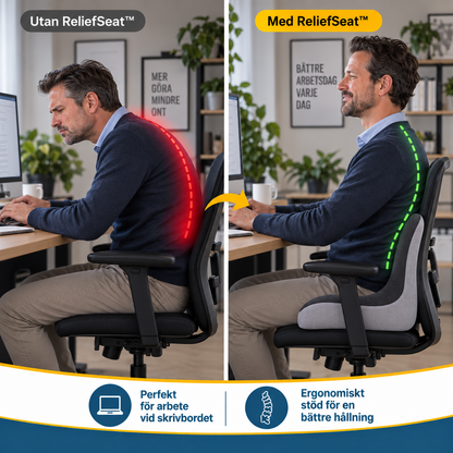 ReliefSeat™ — Ergonomisk sittkudde för tryckavlastning och stöd