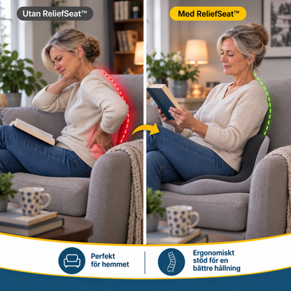 ReliefSeat™ — Ergonomisk sittkudde för tryckavlastning och stöd
