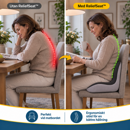 ReliefSeat™ — Ergonomisk sittkudde för tryckavlastning och stöd
