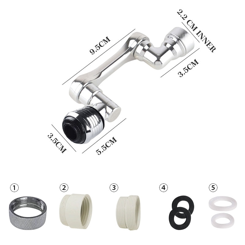 FlexTap™ Roterande Kranmunstycke – 1 + 1 GRATIS – 1080° Justerbar