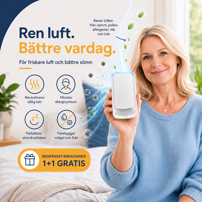 NordAura™ Luftförbättrare – 1+1 GRATIS - För Fräschare Luft i Hela Hemmet