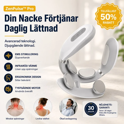 ZenPulse™ Pro Elektrisk Nack- & Axelmassager