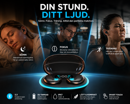 NoiseAway™ Ljuddämpande Öronproppar – För Sport, Fokus & Sömn