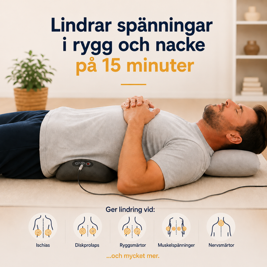 SpineRelief™ Pro - Elektrisk Ryggmassager med Värme