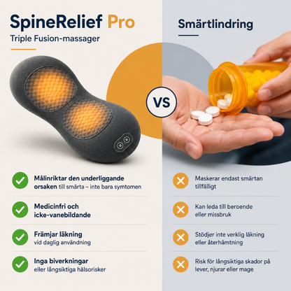 SpineRelief™ Pro - Elektrisk Ryggmassager med Värme