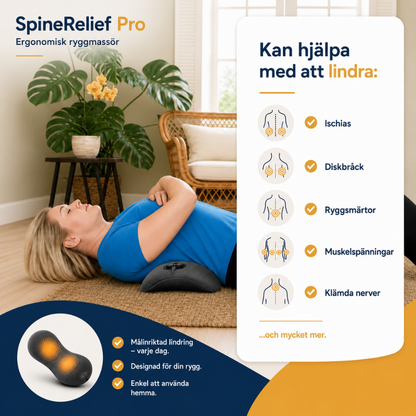 SpineRelief™ Pro - Elektrisk Ryggmassager med Värme