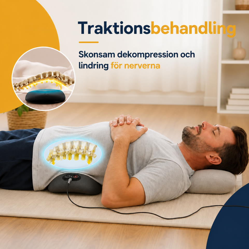 SpineRelief™ Pro - Elektrisk Ryggmassager med Värme