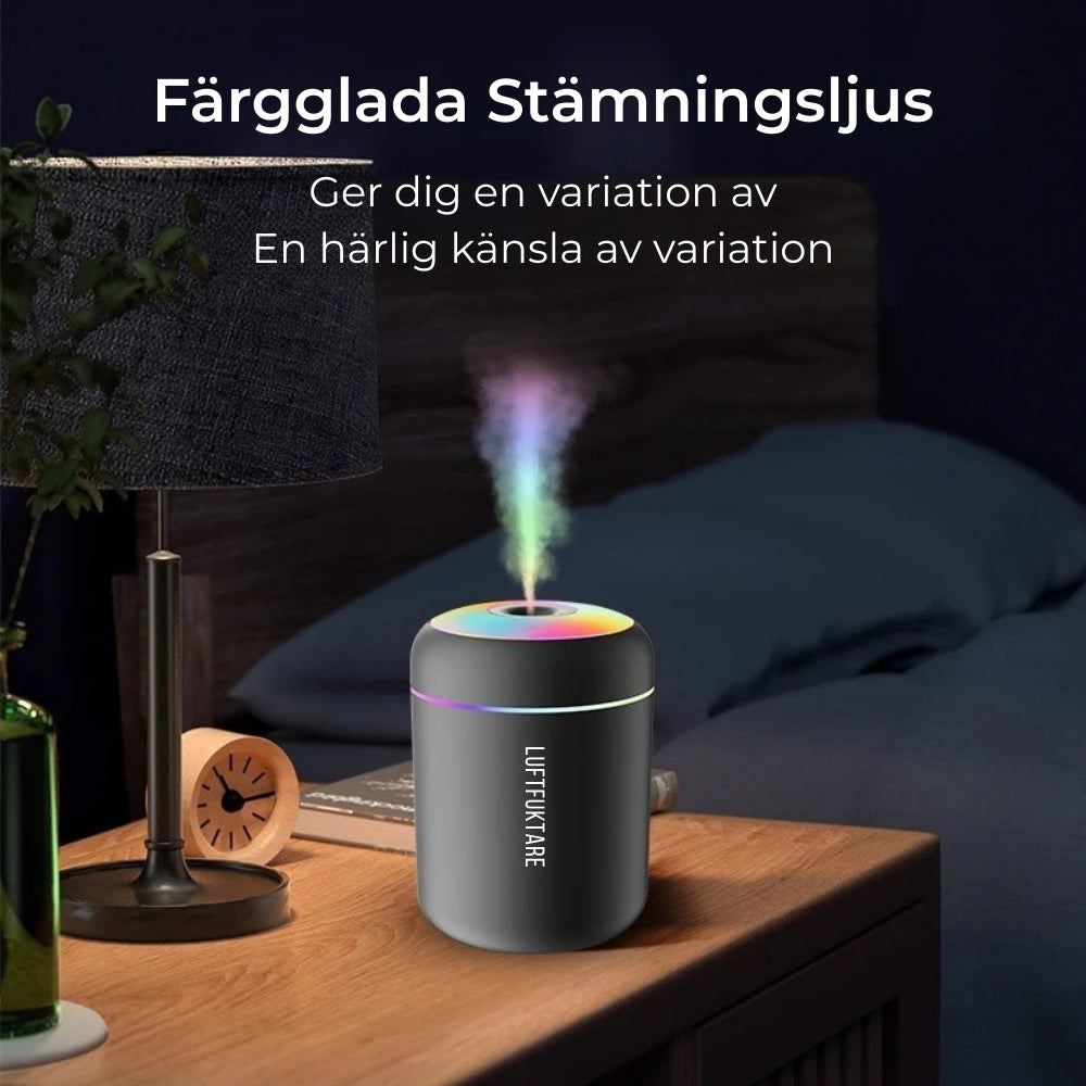 ZenAir™ Compact Luftfuktare – 1 + 1 GRATIS – Skapa Frid i Varje Rum