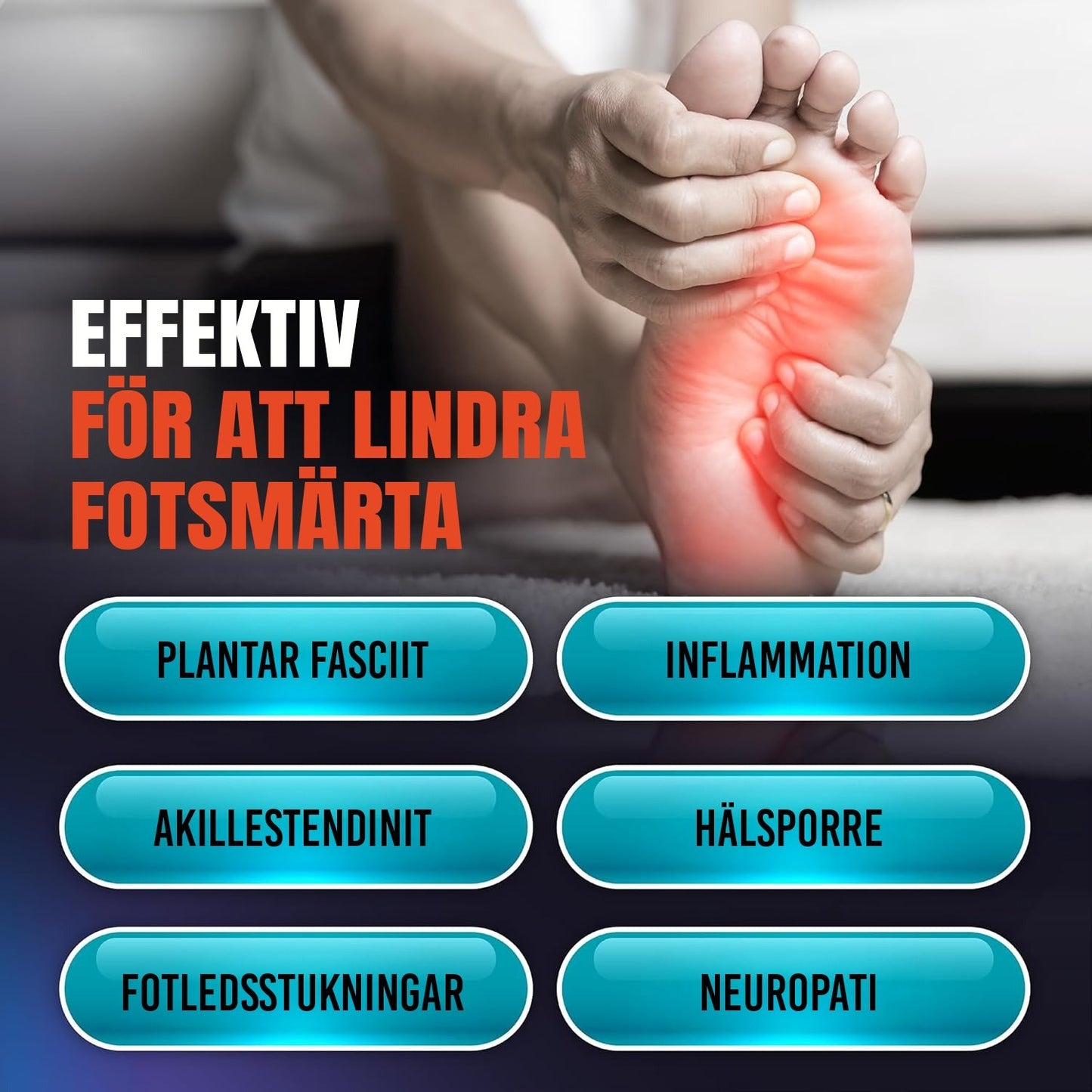 ReliefStep™ – Stöd som Lindrar Trötta & Svullna Fötter