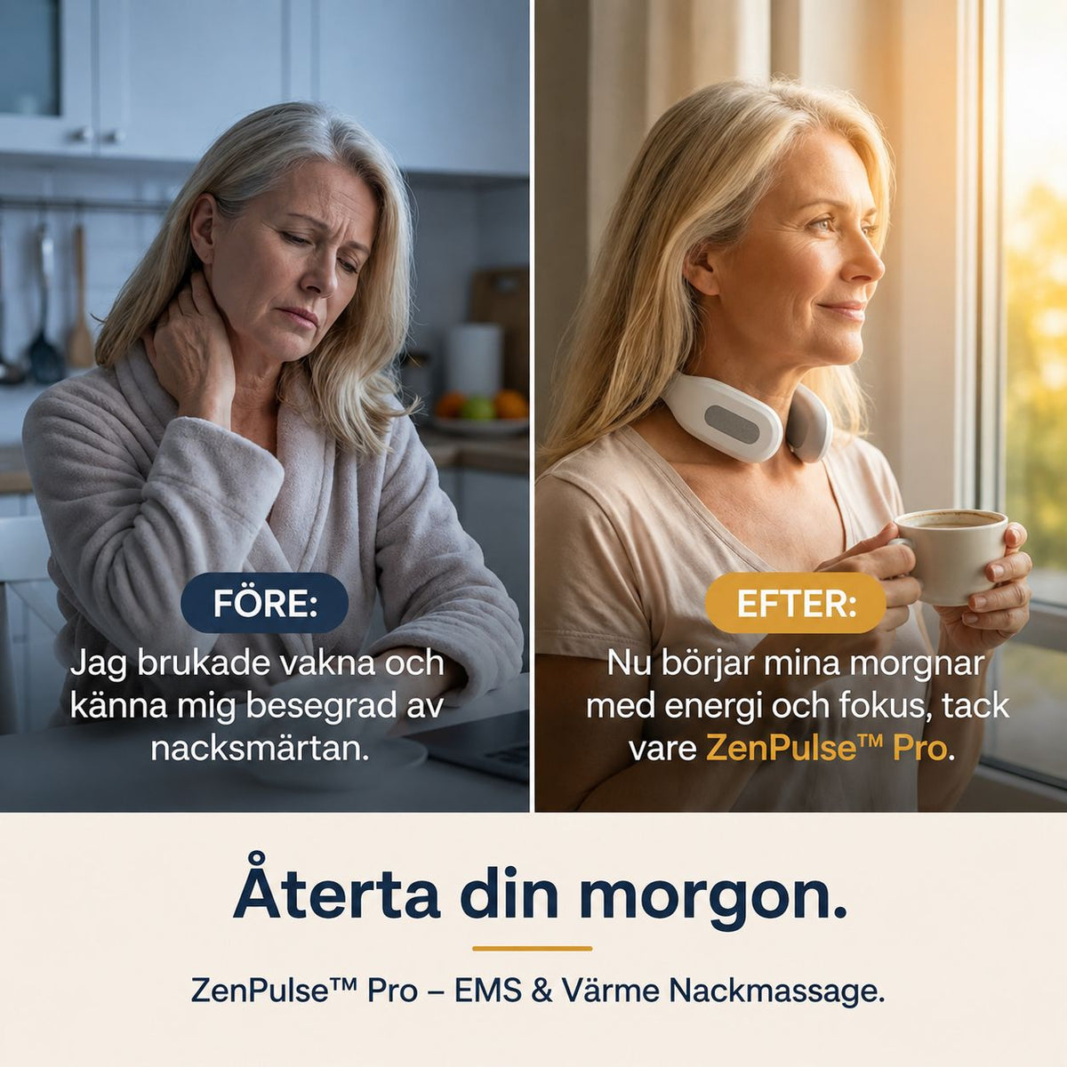 ZenPulse™ Pro Elektrisk Nack- & Axelmassager