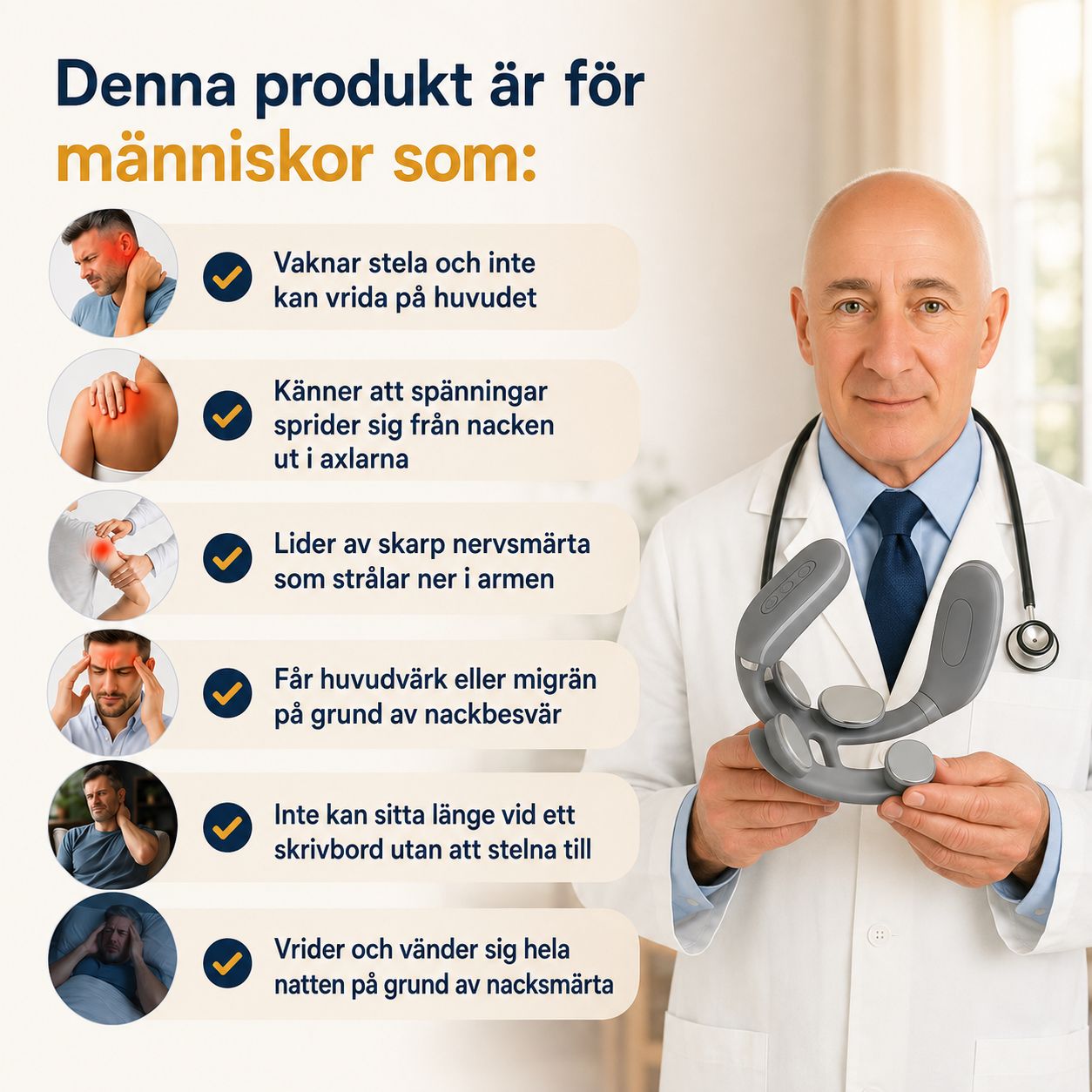 ZenPulse™ Pro Elektrisk Nack- & Axelmassager