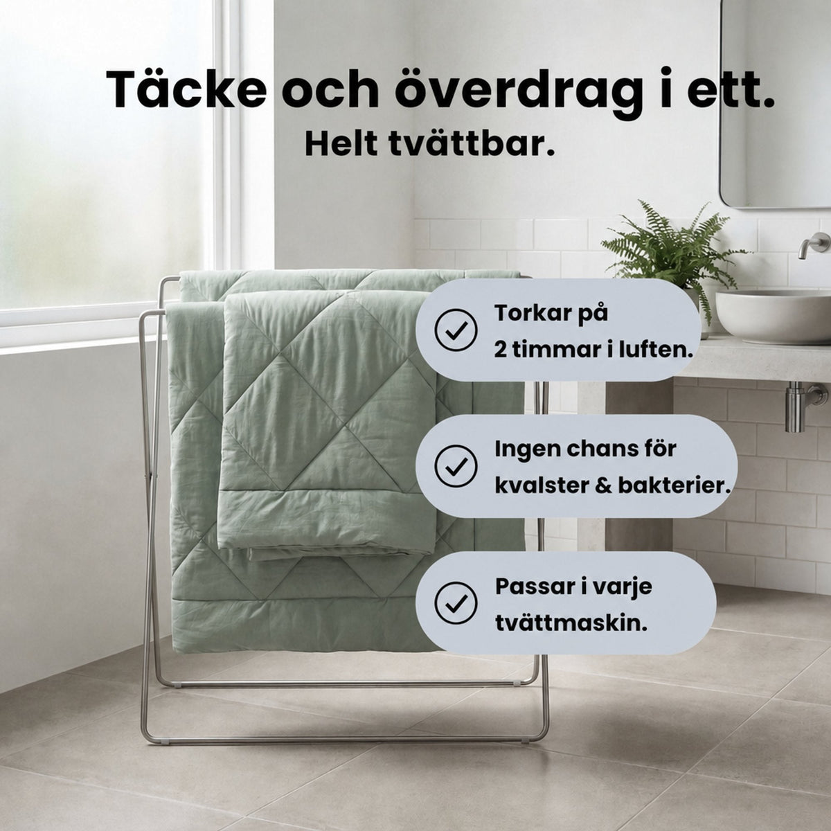 SleepEase™ Täcke – Det snabbtorkande 2-i-1 täcket