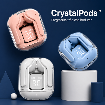 CrystalPods™ - Kristallklart ljud möter futuristisk transparent design 1+1 GRATIS