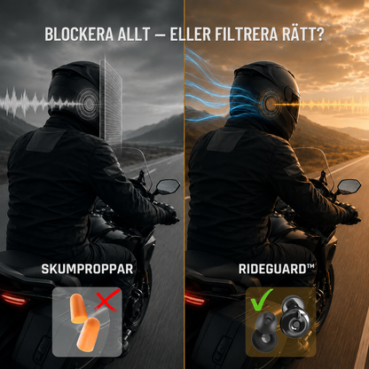 RideGuard™ – Justerbart høreværn til motorcykel.