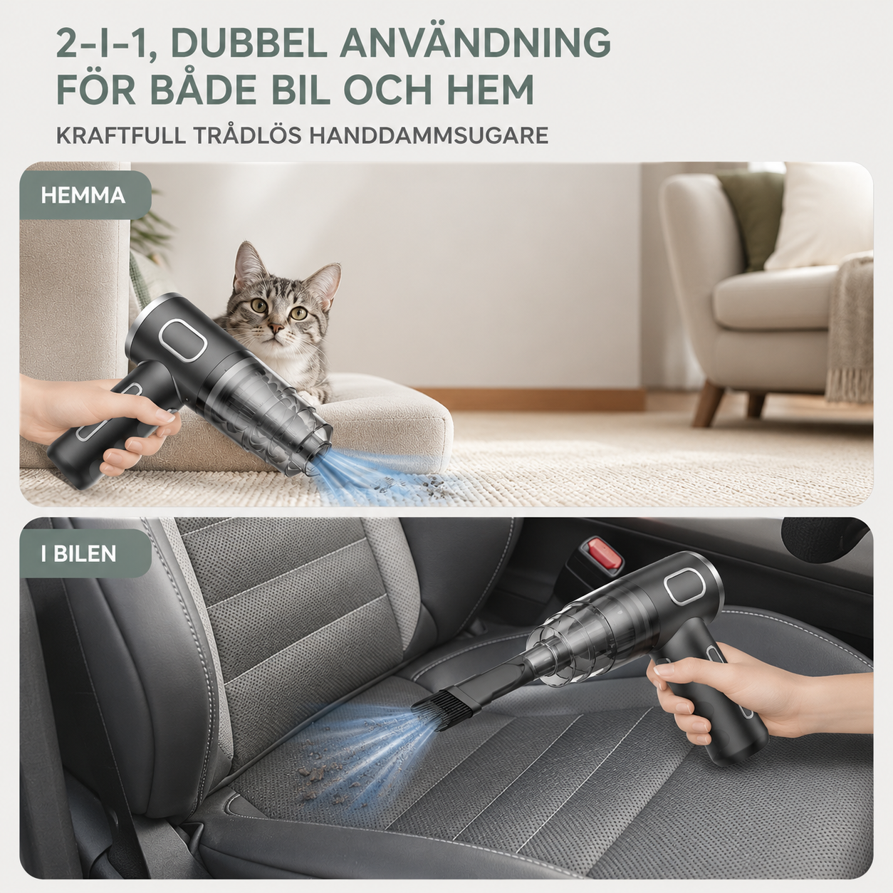 TurboClean™ – Kraftfull Rengöring på Sekunder för Bil & Hem