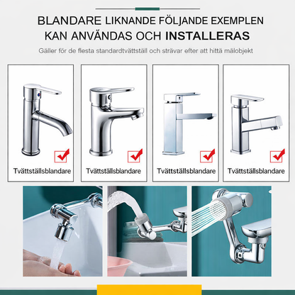 FlexTap™ Roterande Kranmunstycke – 1 + 1 GRATIS – 1080° Justerbar