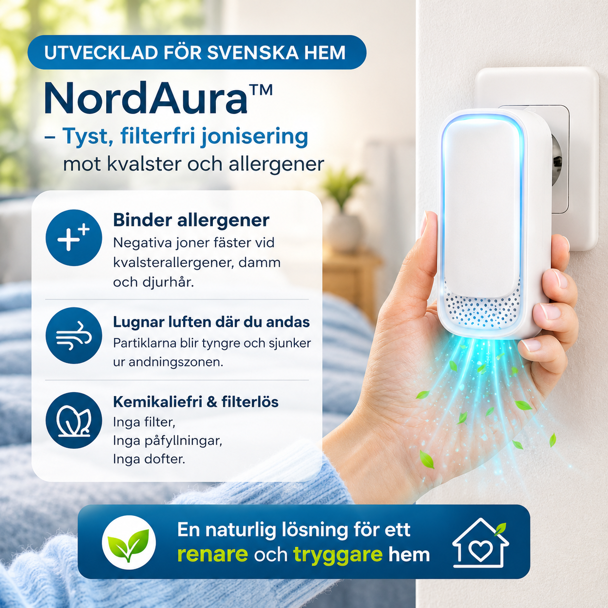 NordAura™ Luftförbättrare – 1+1 GRATIS - För Fräschare Luft i Hela Hemmet