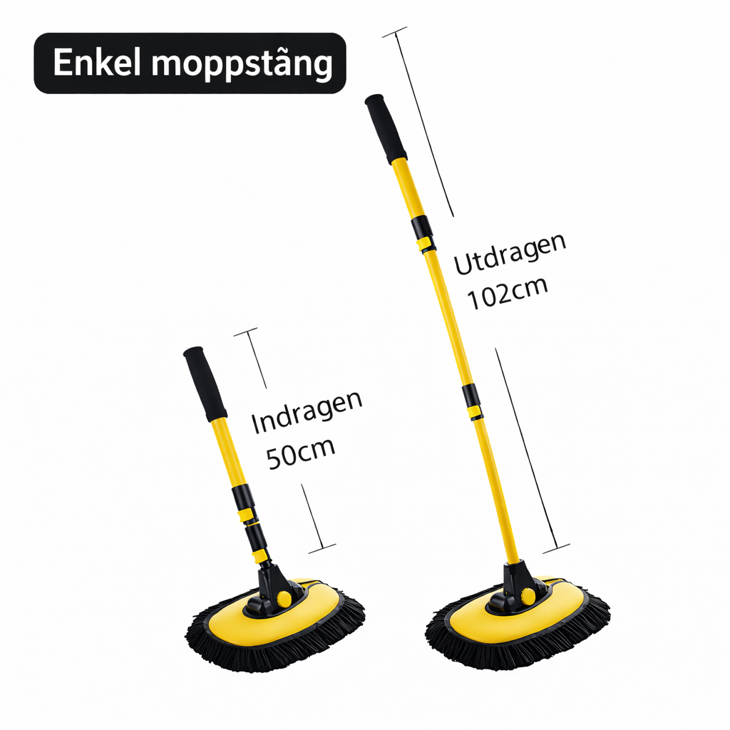 AquaSweep™ Tvättborste – Skinande Ren Bil Utan Repor - 40% RABATT